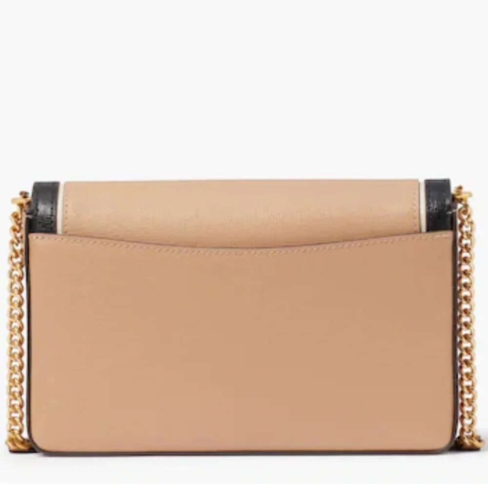 NWT Kate Spade Color-blocked Saffiano Cafe Mocha Crossbody Purse - Picture 3 of 9